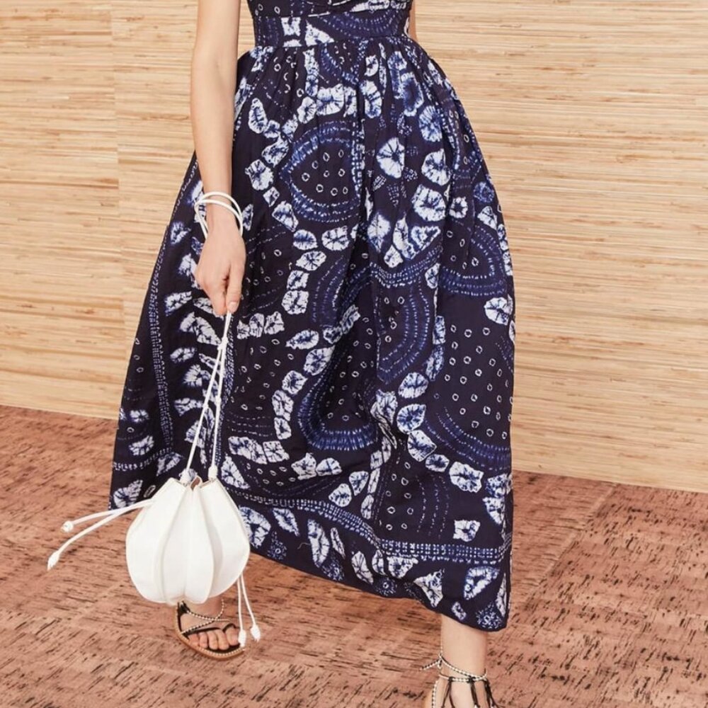 NWOT ULLA JOHNSON Mariza Dress in Indigo $845 - Picture 2 of 9